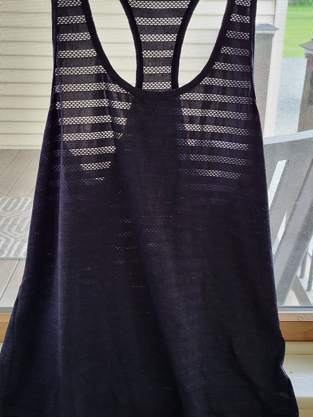 Zyia Women’s Navy Racerback Knit Tank Top